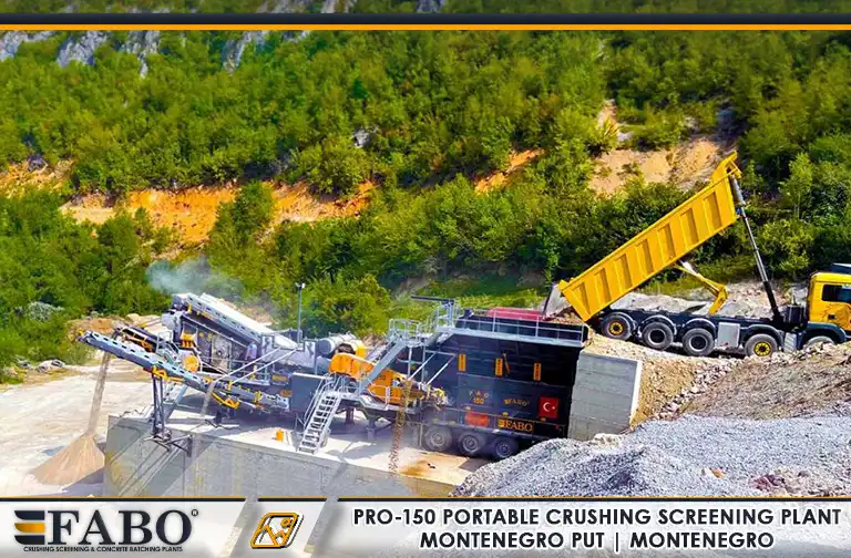 mobile crushing screening plant