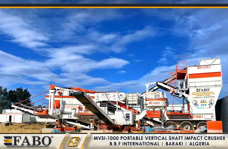 mobile crushing screening plant