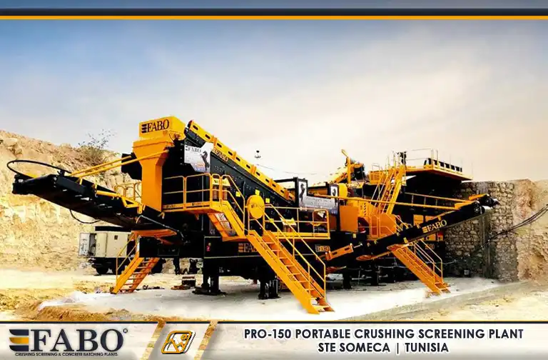 mobile crushing screening plant