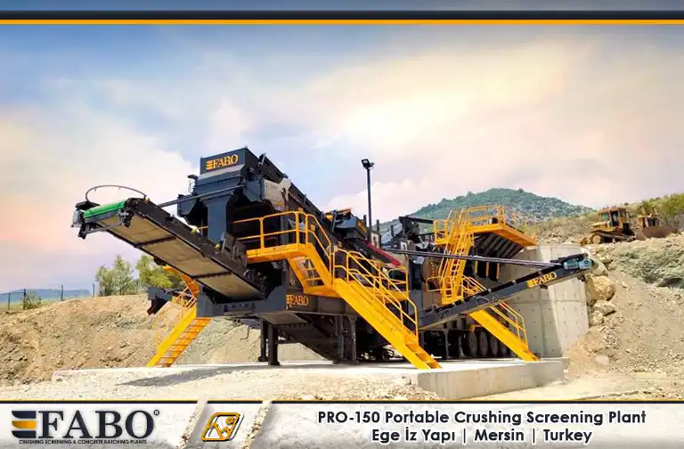 mobile crushing screening plant