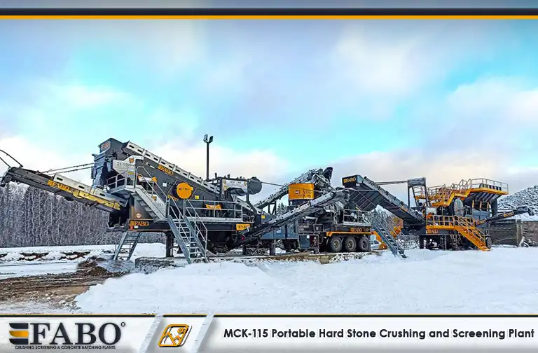 mobile crushing screening plant