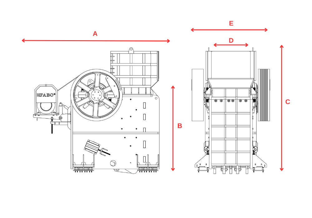 clk-jaw-crusher-technical-drawing